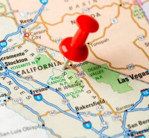 California map.