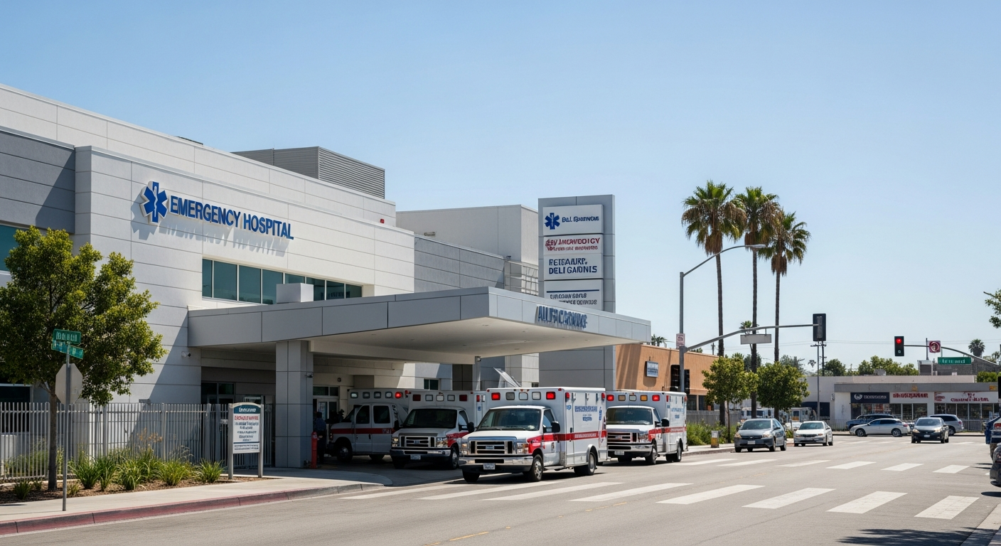 Source: Compass Law Group | Hospital emergency entrance | Bell Gardens, CA