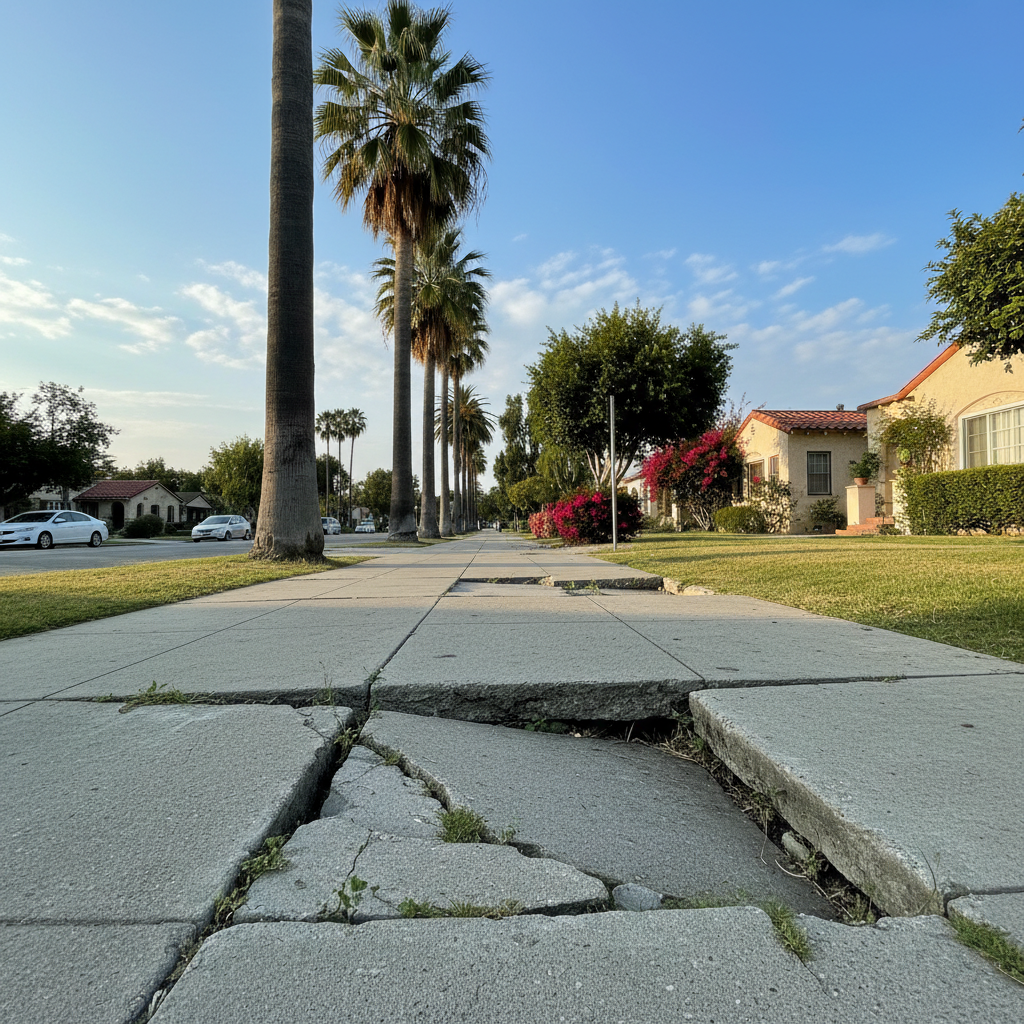 Slip and Fall scene in Los Angeles